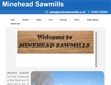 Tablet Screenshot of mineheadsawmills.co.uk